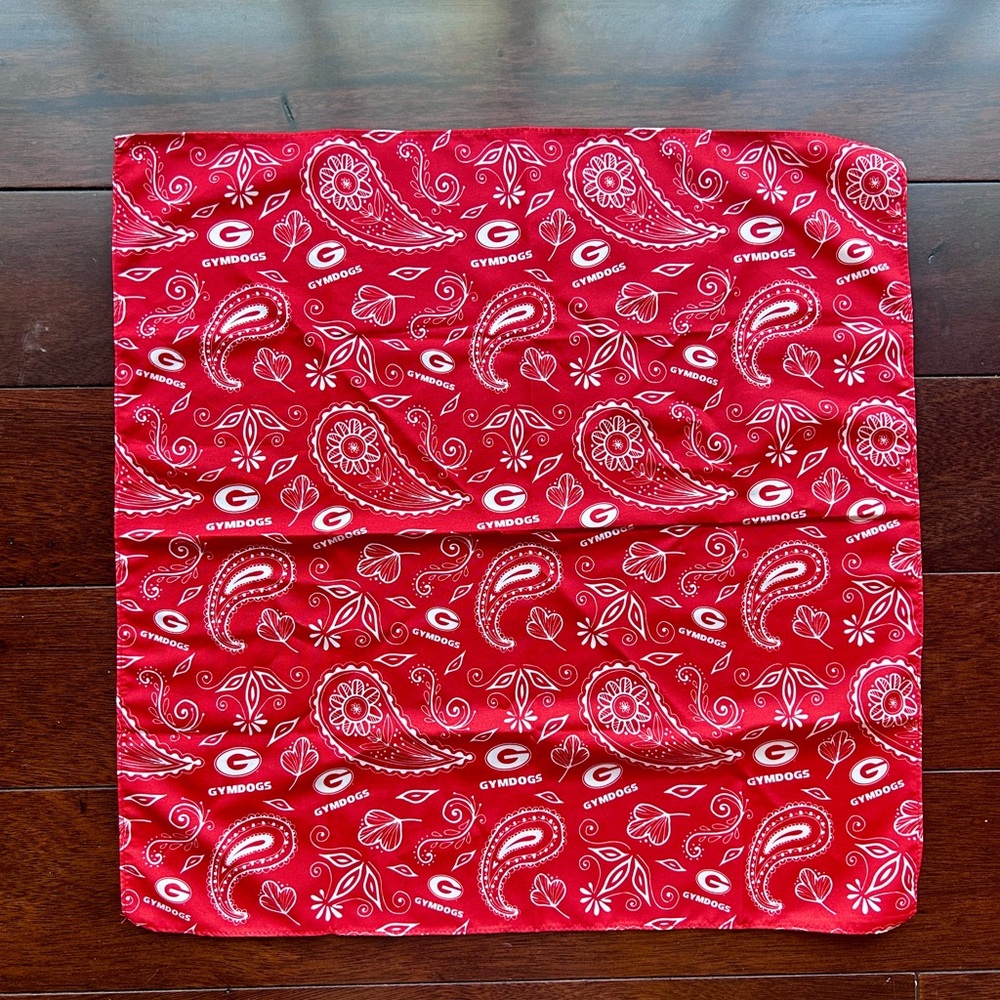 UGA Gymdogs Red Paisley Bandana Georgia